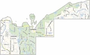 Alger County Map, Michigan