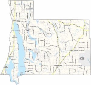 Antrim County Map, Michigan