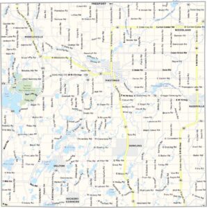 Barry County Map, Michigan