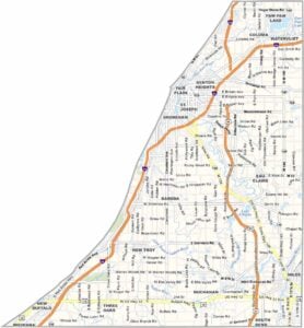 Berrien County Map, Michigan