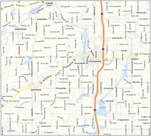 Branch County Map, Michigan