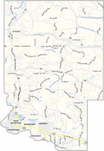 Dickinson County Map, Michigan