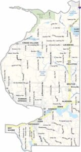 Emmet County Map, Michigan