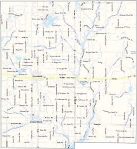 Gladwin County Map, Michigan