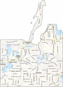 Grand Traverse County Map, Michigan