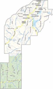 Houghton County Map, Michigan