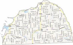 Huron County Map, Michigan