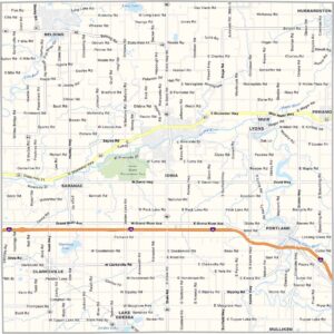 Ionia County Map, Michigan