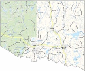 Iron County Map, Michigan