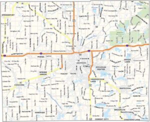 Jackson County Map, Michigan