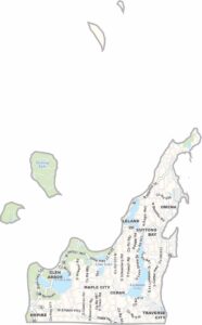 Leelanau County Map, Michigan