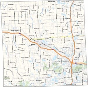 Livingston County Map, Michigan