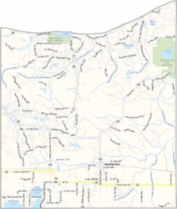 Luce County Map, Michigan