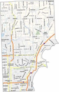 Macomb County Map, Michigan