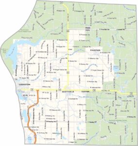 Mason County Map, Michigan