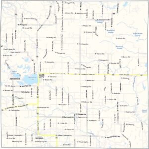 Missaukee County Map, Michigan