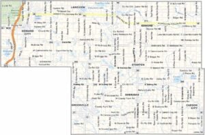 Montcalm County Map, Michigan