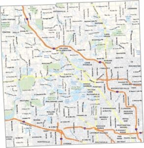 Oakland County Map, Michigan
