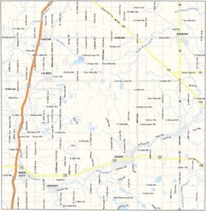Osceola County Map, Michigan