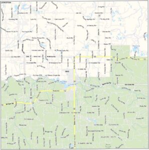 Oscoda County Map, Michigan