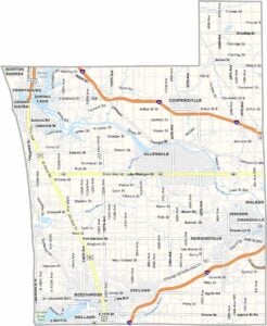 Ottawa County Map, Michigan