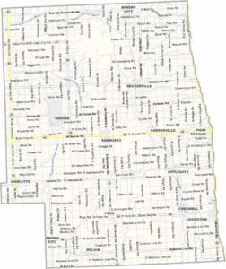 Sanilac County Map, Michigan