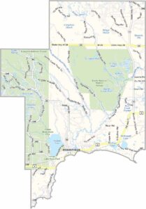 Schoolcraft County Map, Michigan