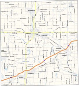 Shiawassee County Map, Michigan
