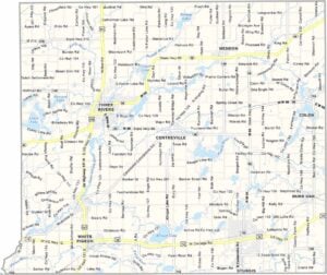 St. Joseph County Map, Michigan
