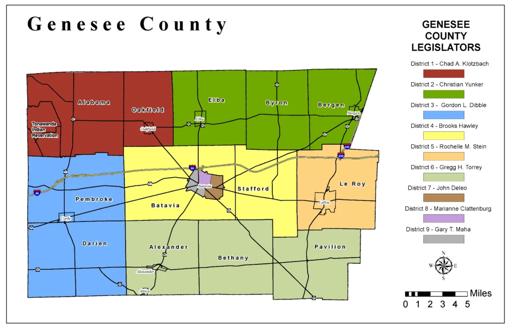 genesee county map